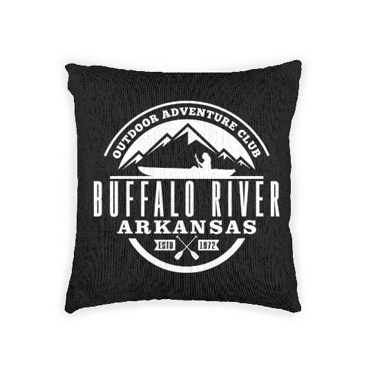 Canoe Buffalo River Woven Pillows