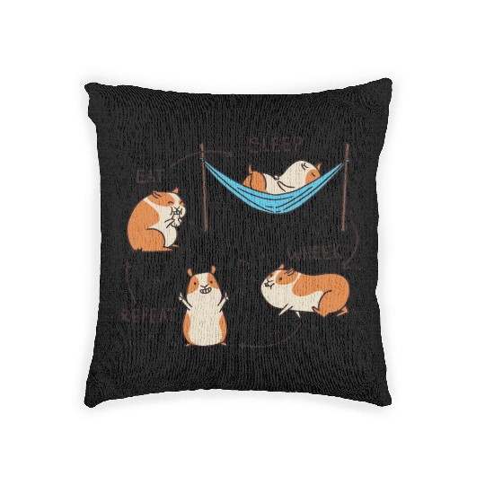 Guinea Pig Guinea Pig Lover Rodent Hamster Woven Pillows