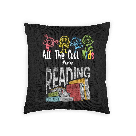 All The Are Reading Daycare Reading Teacher Book Woven Pillows