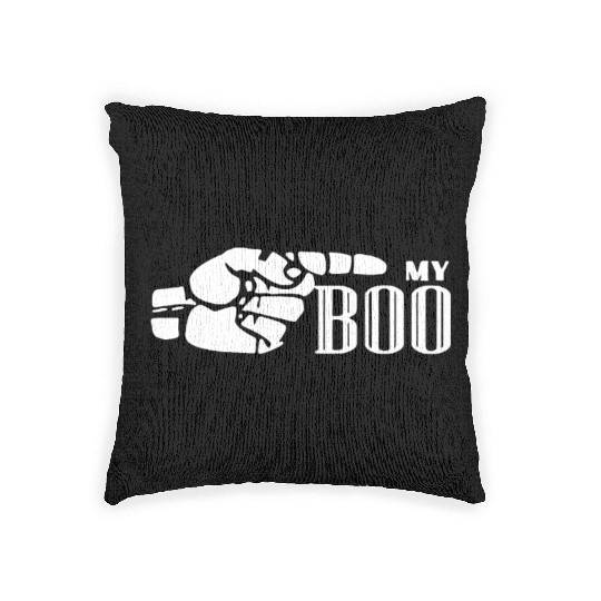My Boo Gift for Couples His & Hers Valentine's Mat Woven Pillows