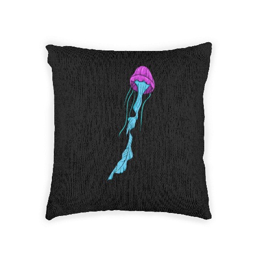 JellyFish Art Woven Pillows