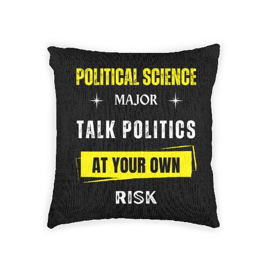 Political Science Major Woven Pillows