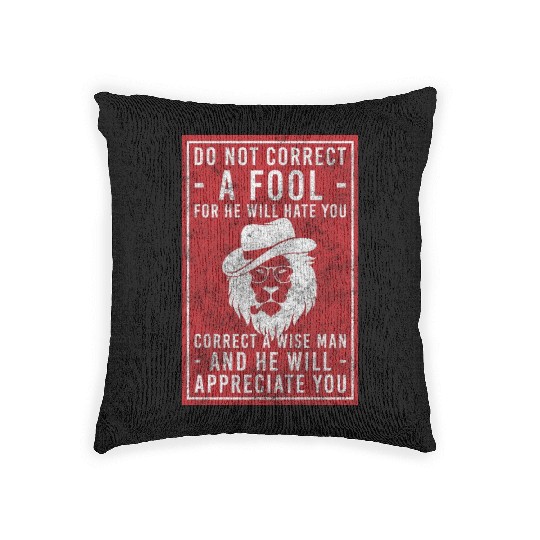 Lion Head Africa Wilderness Pride Woven Pillows