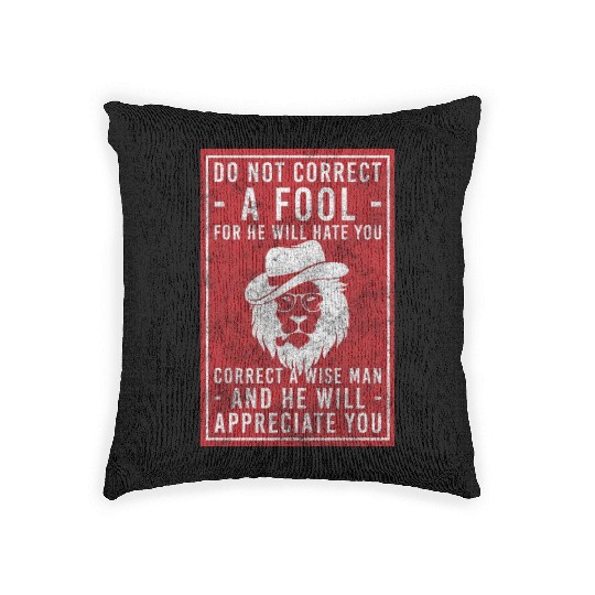 Lion Head Africa Wilderness Pride Woven Pillows