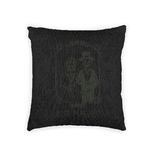 Halloween Skeletons Bride Groom Just Married Woven Pillows