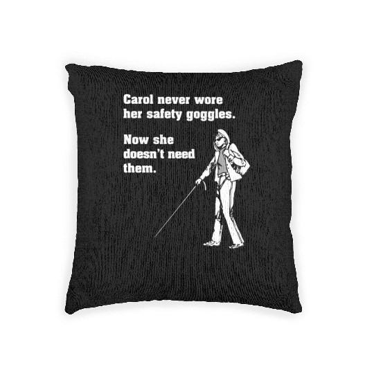 Carol Safety Goggles Science Chemistry Woven Pillows