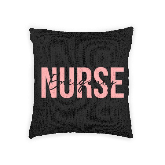 Er Nurse Emergency Room Nurse Registered Nurse Woven Pillows