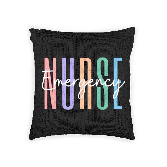 Er Nurse Emergency Room Nurse Registered Nurse Woven Pillows