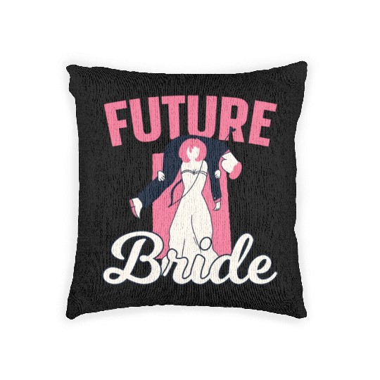 Future Wife Bachelorette Party Wedding Bride Woven Pillows