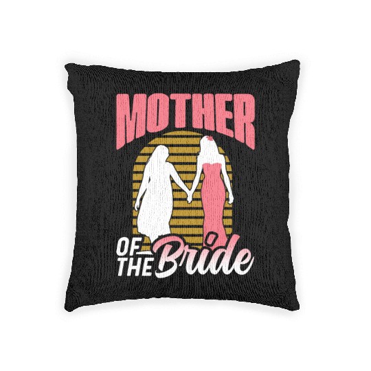 Mother Of The Bride Bachelorette Party Wedding Woven Pillows