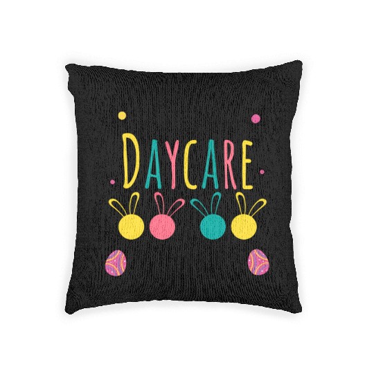 Easter Daycare Teacher Provider I Love My Daycare Woven Pillows