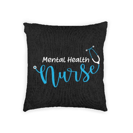 Stethoscope Mental Health Nurse Woven Pillows