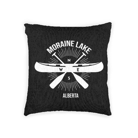 Moraine Lake Alberta Canada Banff National Park Woven Pillows