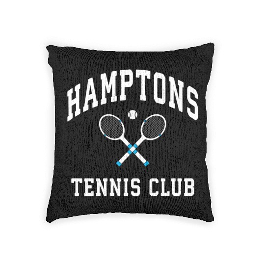 Hamptons Tennis Club Preppy New York Montauk Varsi Woven Pillows
