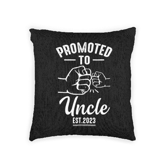 Promoted to Uncle 2023 - Present For First Time Ne Woven Pillows
