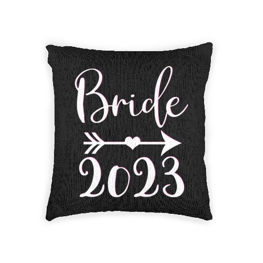 Bride To Be 2023 Engagement Getting Married Woven Pillows
