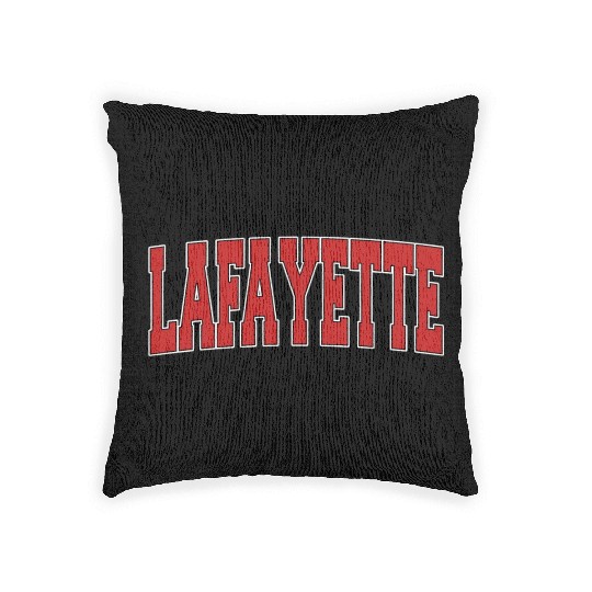 Lafayette La Louisiana Varsity Style Usa Sports Woven Pillows