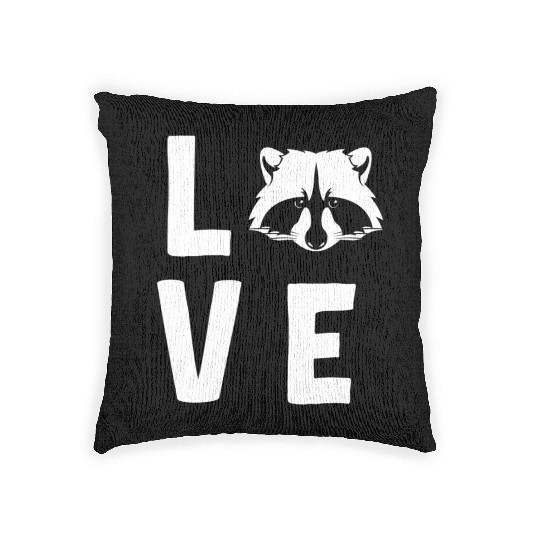 Raccoon Love Woven Pillows