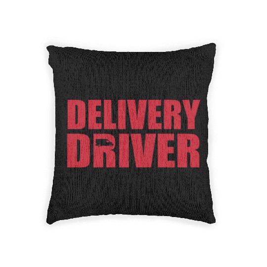 Delivery Driver Woven Pillows
