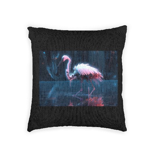 Neon Bird of Paradise Woven Pillows