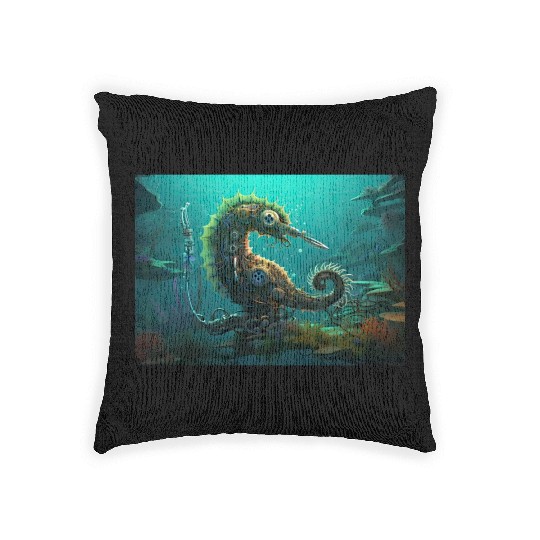 Mechanical Jellyfish Woven Pillows