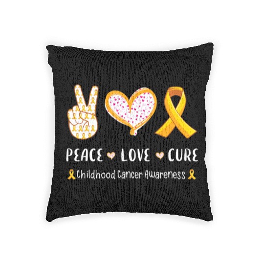 Peace love America with hand sign sunflower and US Woven Pillows