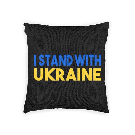 Ukraine Flag I Stand With Ukraine Mens Woven Pillows