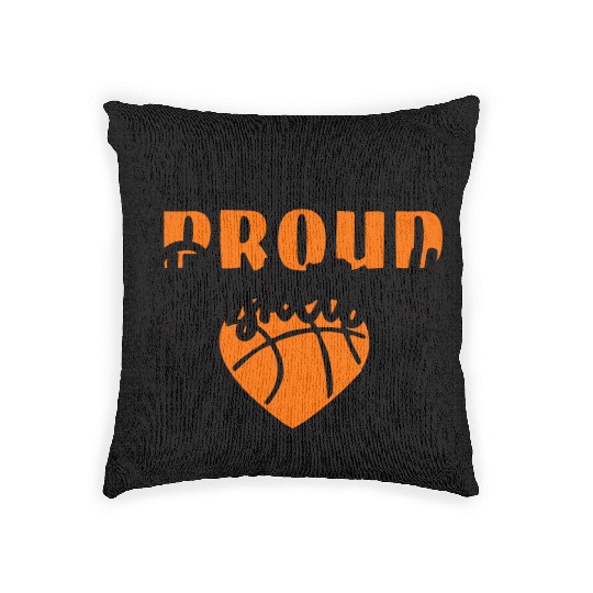 Loud Proud Basketball Mom Woven Pillows