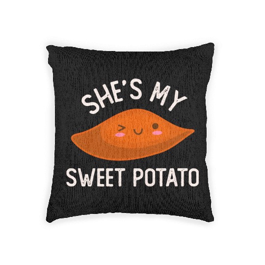 She'S My Sweet Potato I Yam Thanksgiving Woven Pillows