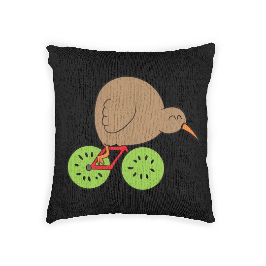 Kiwi Bird New Zealand Kiwi Bird And Kiwi Fruit Kiw Woven Pillows