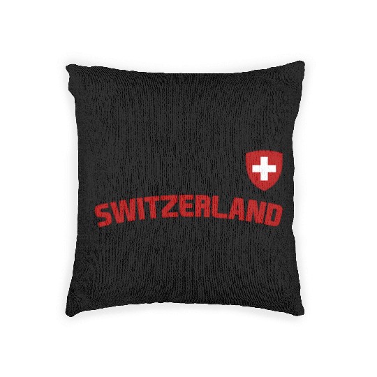 Switzerland Flag Swiss Pride International Country Woven Pillows
