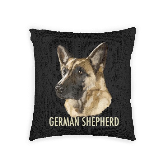 German Shepherd Dog Woven Pillows