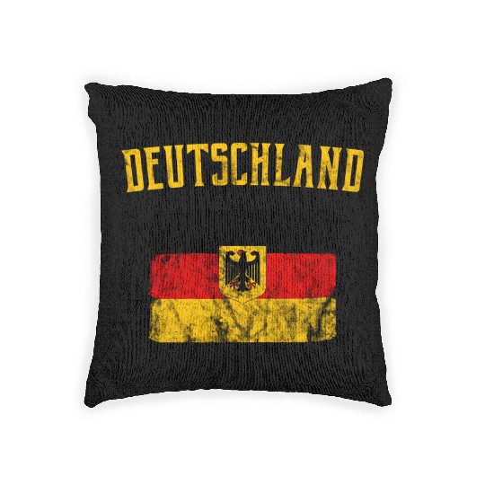 Deutschland German Flag Woven Pillows