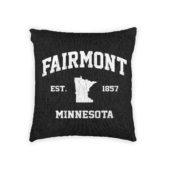 Fairmont Minnesota Mn State Athletic Style Woven Pillows