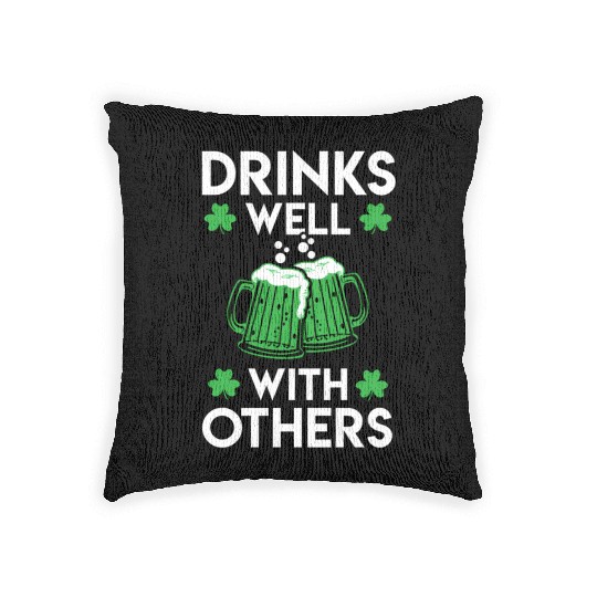 Green Beer St Patrick'S Day Woven Pillows