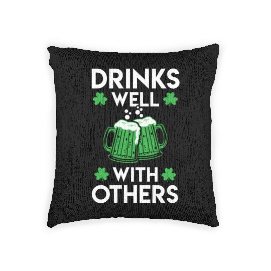 Green Beer St Patrick'S Day Woven Pillows