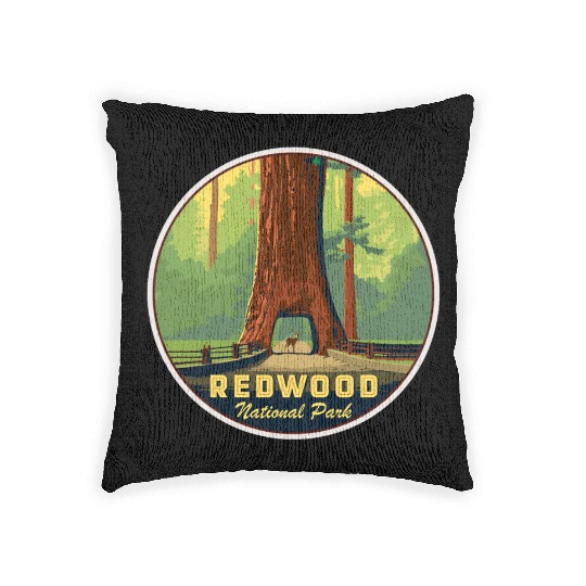 Redwood National Park Woven Pillows