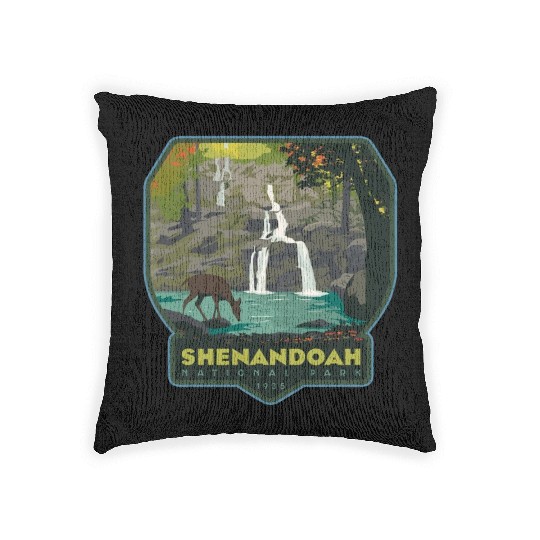 shenandoah national park Woven Pillows