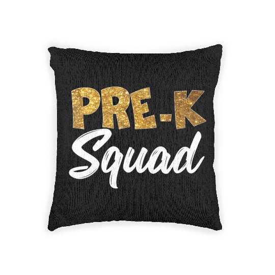 Team Pre K Teacher Back To School s Top Woven Pillows