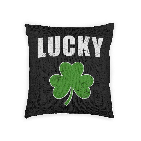 Lucky Irish Shamrock St Patrick'S Day Youth Woven Pillows