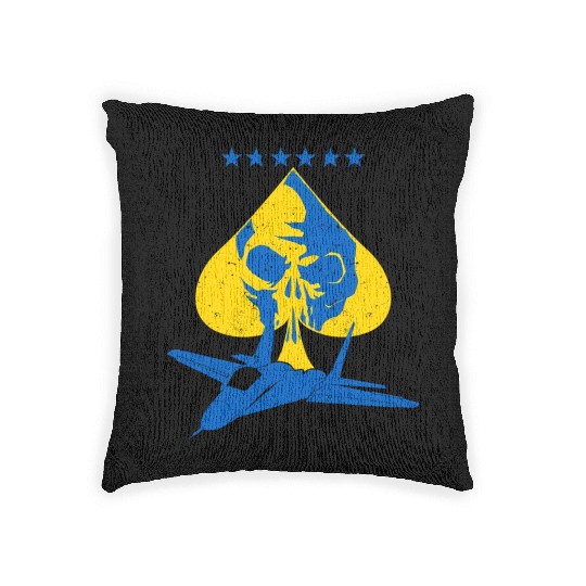 The Ghost Of Kyiv Kiev Ukraine Ace Fighter Pilot Woven Pillows