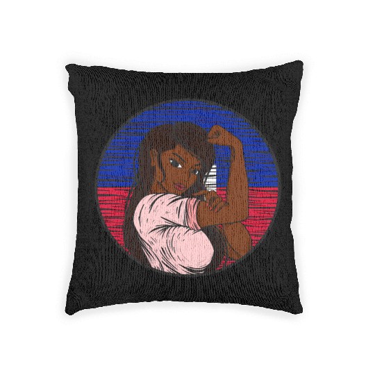Patriotic Haitian Flag Haiti Proud Haitian Woven Pillows