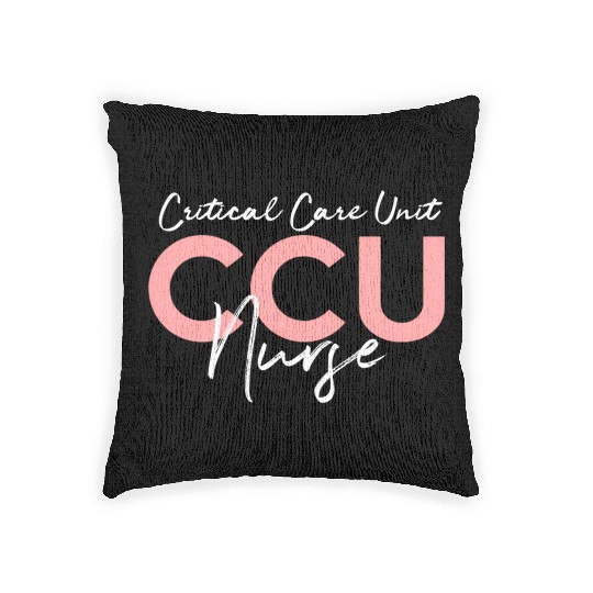 Critical Care Unity Ccu Nurse Emergency Room Nurse Woven Pillows