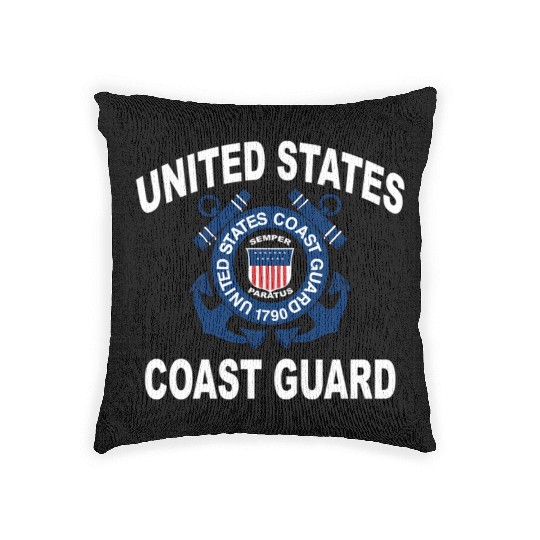 Us Coast Guard Uscg Alumni And Woven Pillows