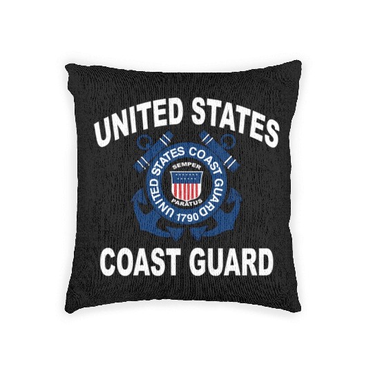 Us Coast Guard Uscg Alumni And Woven Pillows