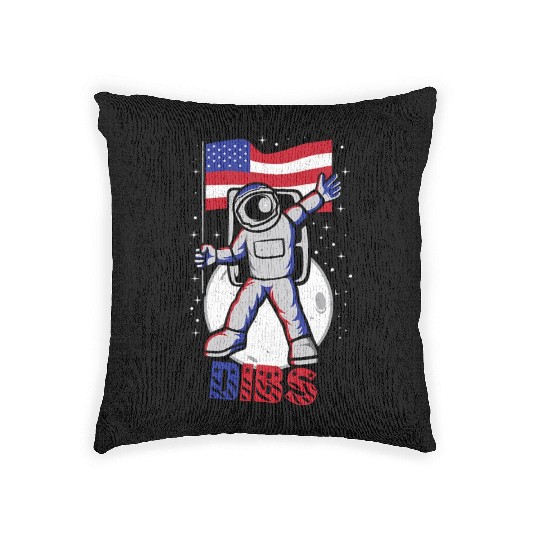 4th Of July Independence Day Us Flag Woven Pillows