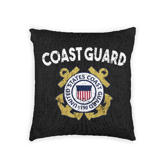 Proud Coast Guard Military Pride Woven Pillows