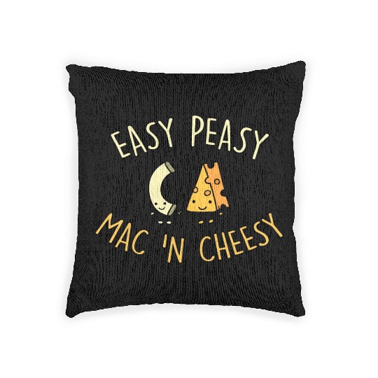 Easy Peasy Mac 'N Cheesy Woven Pillows