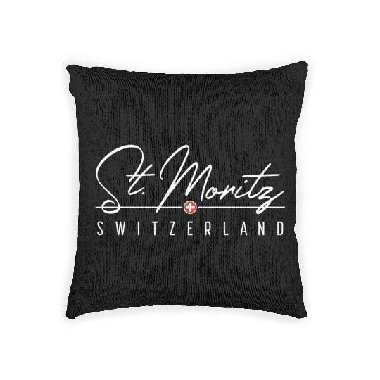 St Moritz Switzerland For Woven Pillows