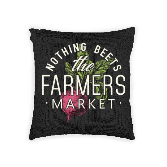 Nothing Beets The Farmers Market Woven Pillows